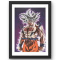 CRAFT QUEST Dragon ball Z Anime Poster Laminated Posters Framed Painting For Anime Naruto Fans Wall Decor, Home Decor with Matte Black Frame (14 Inchs x 10 Inchs)
