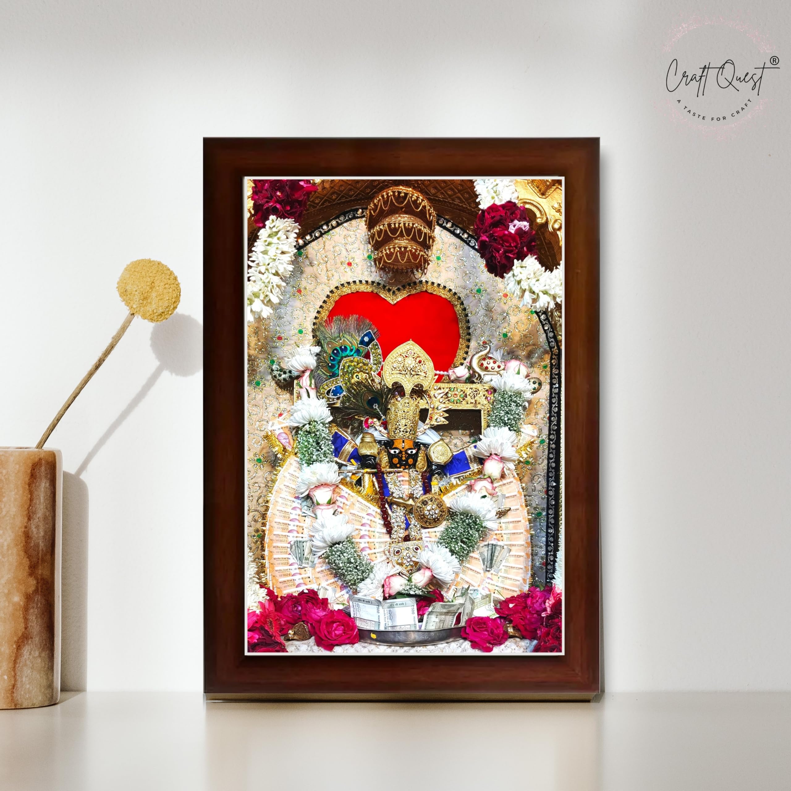 CRAFT QUEST Shri Sanwaliya Seth Shringaar Darshan Photo Frame
