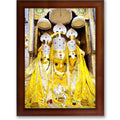 CRAFT QUEST Baglamuklhi maa/mata wodden Religious Photo Frame for Home, Office