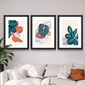 CRAFT QUEST Wall Art Decor Paintings | Set of 3 FLORAL Wall Art Frames for Home Decoration | Ideal for Living Room, Bedroom & Offices