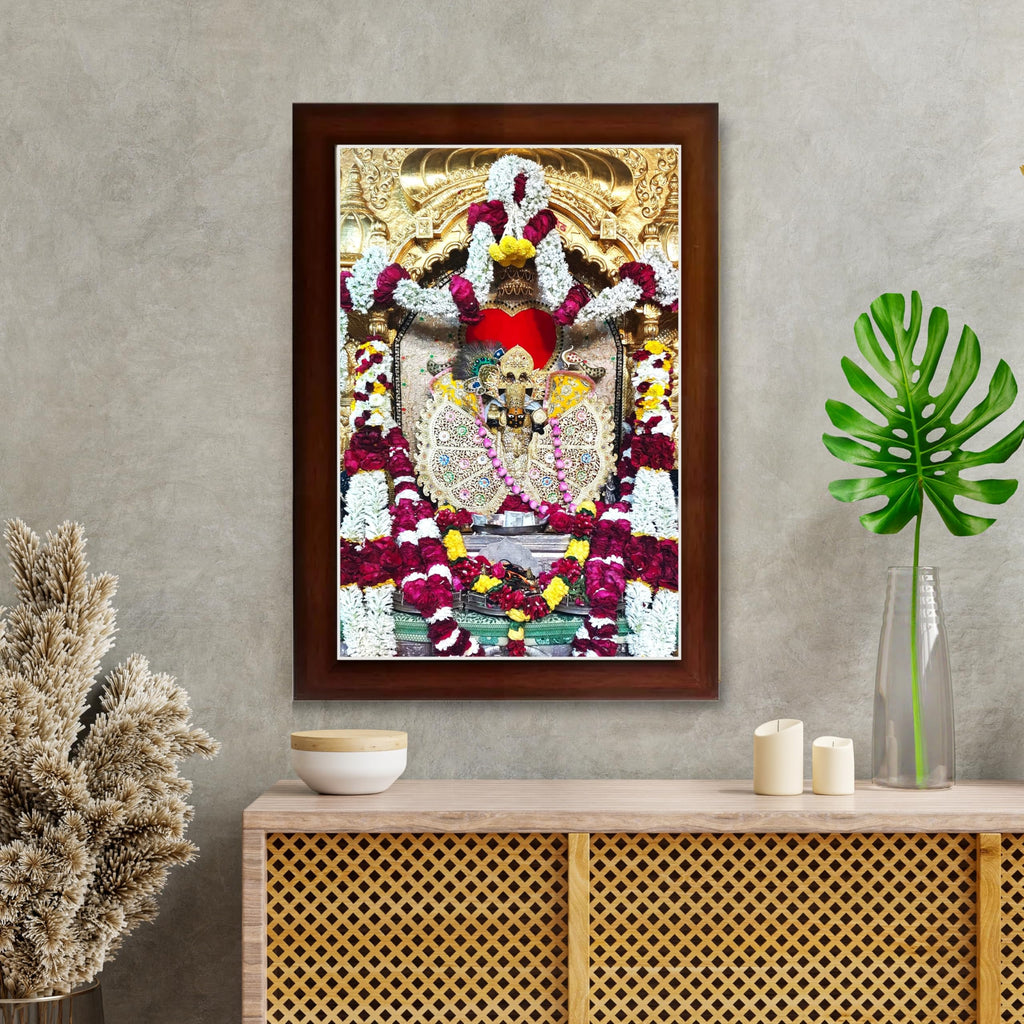 CRAFT QUEST Shri Sanwaliya Seth Shringaar Darshan Religious Photo Frame