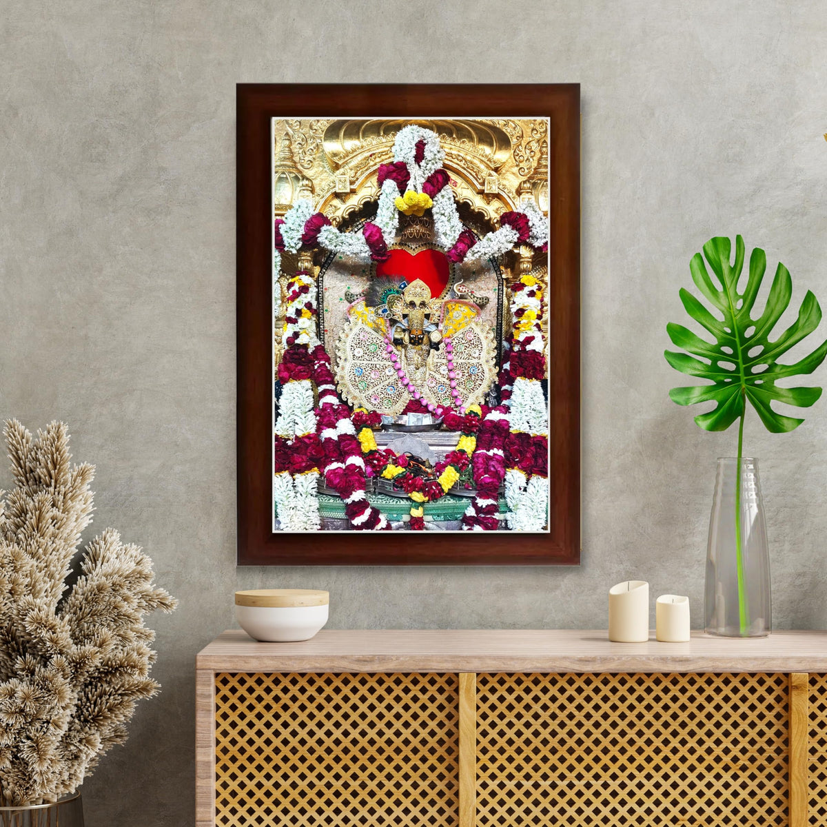 CRAFT QUEST Shri Sanwaliya Seth Shringaar Darshan Religious Photo Frame