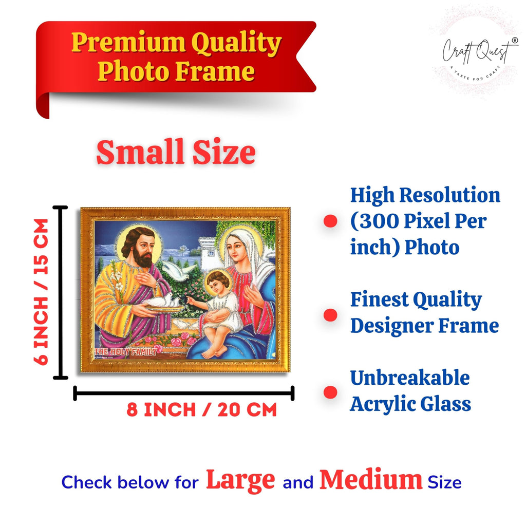 CRAFT QUEST Lord Jesus Christ Painting Aesthetic Hanging Photo Frame Decor for Living Room