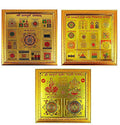 Eshoppee Set of 3 Maha Yantra, Size 19 X 19 Cm