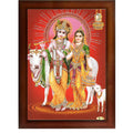 CRAFT QUEST Radha Krishna Photo Frame Wall Painting Framed Home Décor
