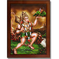 CRAFT QUEST Lord Bajrang Bali Hanuman Ji Photo Frame | Acrylic Glass, Lightweight & Waterproof | Ideal for Home, Office, Temple & Puja Room Wall Decor