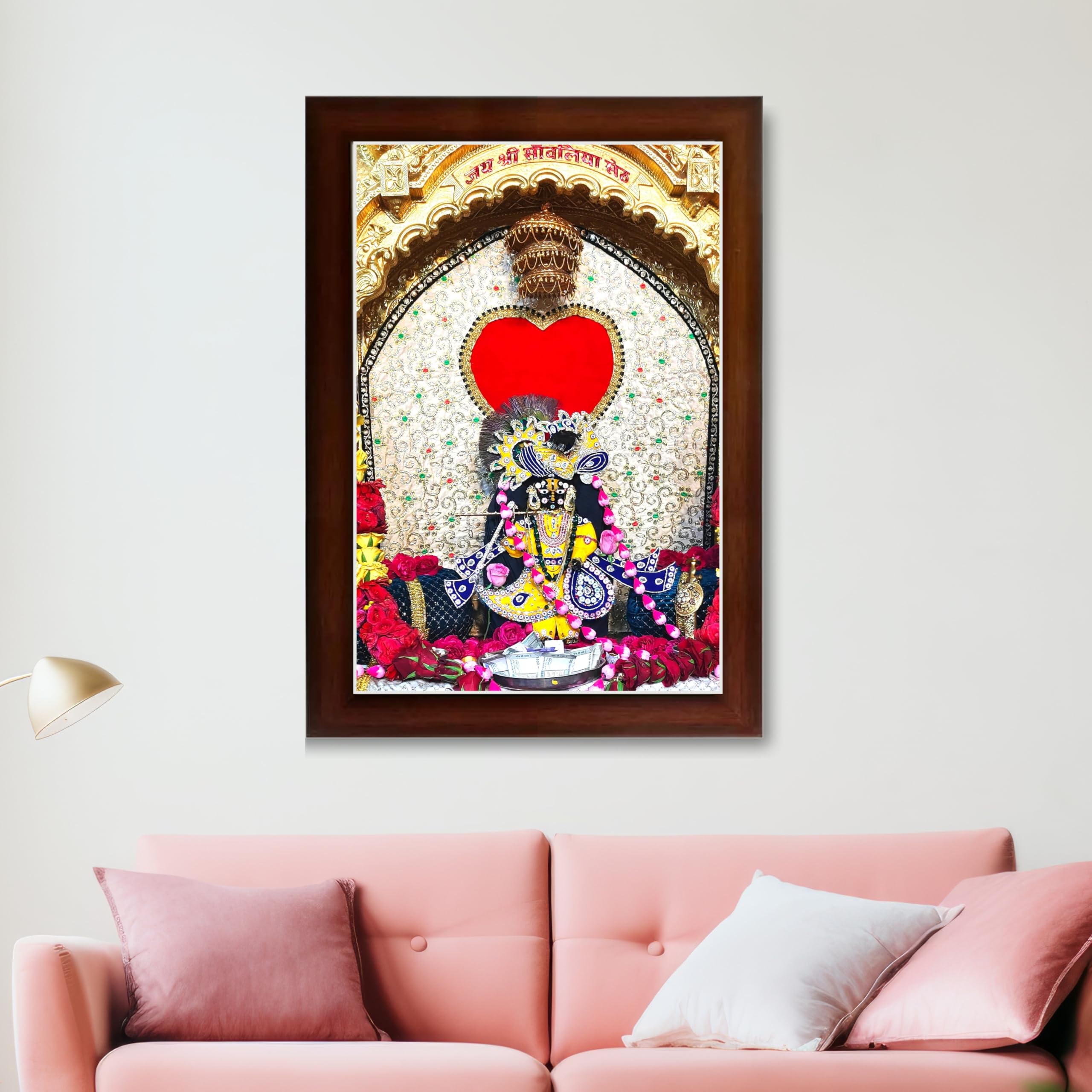 CRAFT QUEST Shree Sanwaliya Seth Shringaar Darshan Religious Photo Frame