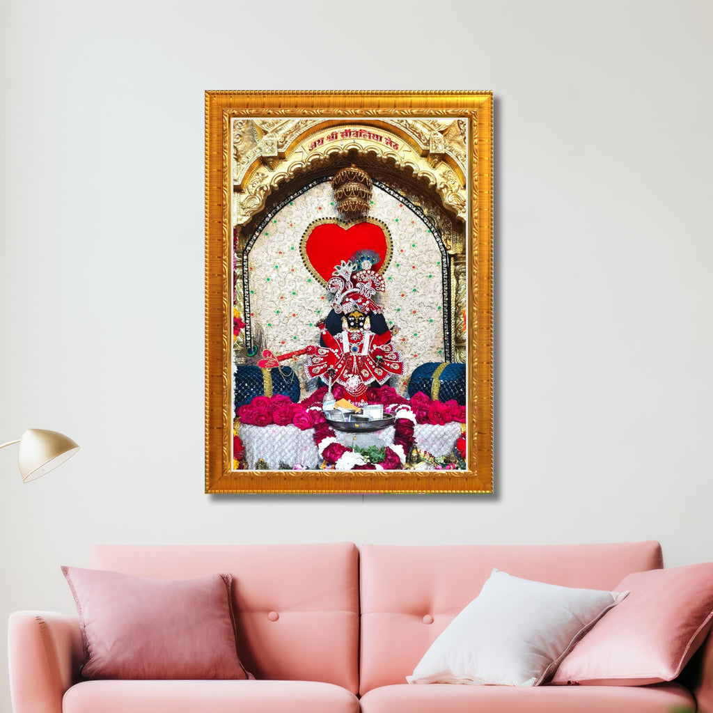 CRAFT QUEST Shree Sanwaliya Seth Shringaar Darshan Religious Photo Frame