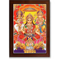 CRAFT QUEST Goddess Laxmi Ganesh Saraswati Religious God Hindu Photo Frame for Diwali,Temple, Pooja, Living Room Home and Decor Item