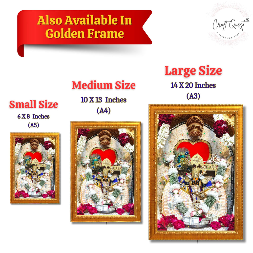 CRAFT QUEST Shri Sanwaliya Seth Shringaar Darshan Photo Frame