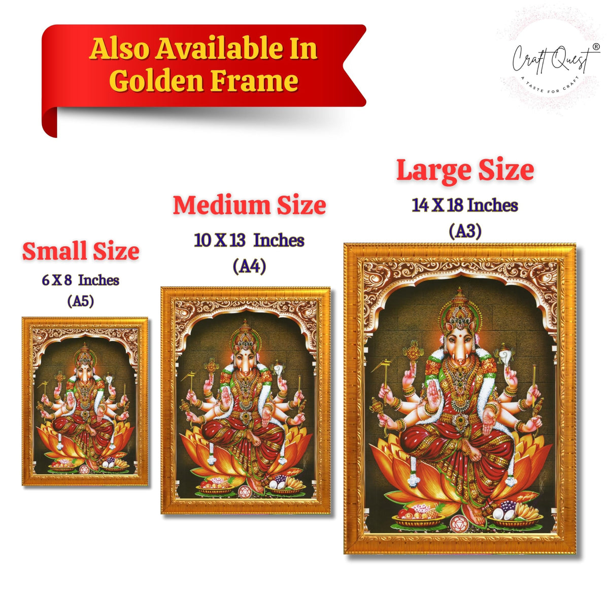 CRAFT QUEST God Varahi Amman Photo Varahi Wall Painting Photo Frame | South God Frame for Home, Office, Temple & Gifting