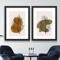 CRAFT QUEST Wall Art Decor Paintings | Set of 2 Wall Art Frames for Home Decoration | Ideal for Living Room, Bedroom & Office (Style 114)