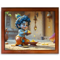 CRAFT QUEST Shri Bal Gopal Painting | Baby Krishna Photo Frame | Krishna Photo Frames for Walls, Home, Living Room and Home Décor