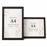 CRAFT QUEST 4X6 Inch Size synthetic Wall Mount Photo frames Single For Home Decoration, Living Room, Office Decoration (Natural, Set of 1)