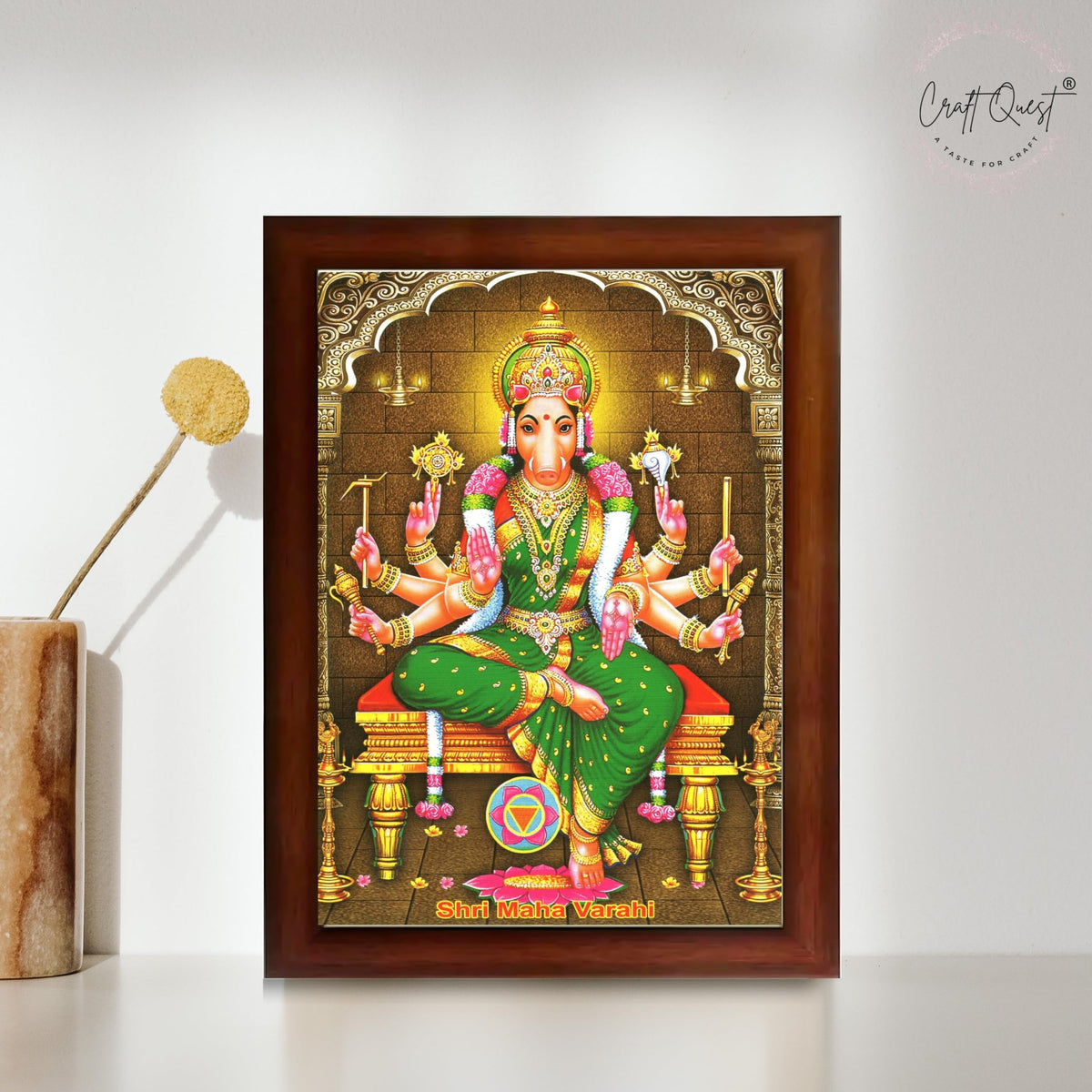 CRAFT QUEST Varahi Amman Devi Religious Photo Frame