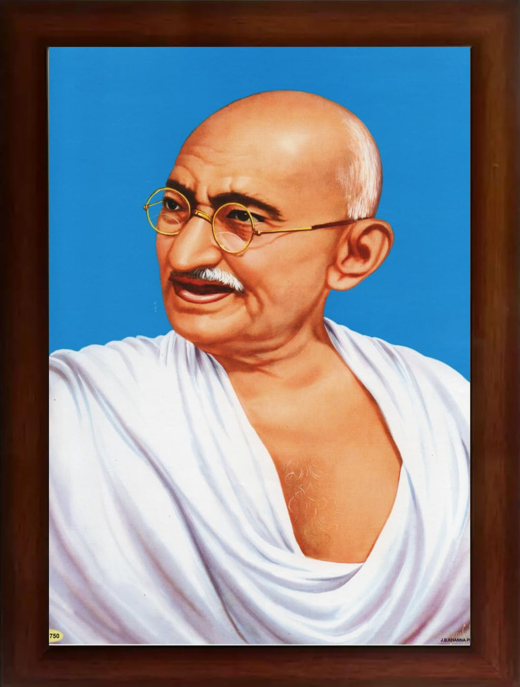 CRAFT QUEST Great Freedom fighter | Mahatma Gandhi Photo Frame with Acrylic glass (10 X 13 Inches, Black)