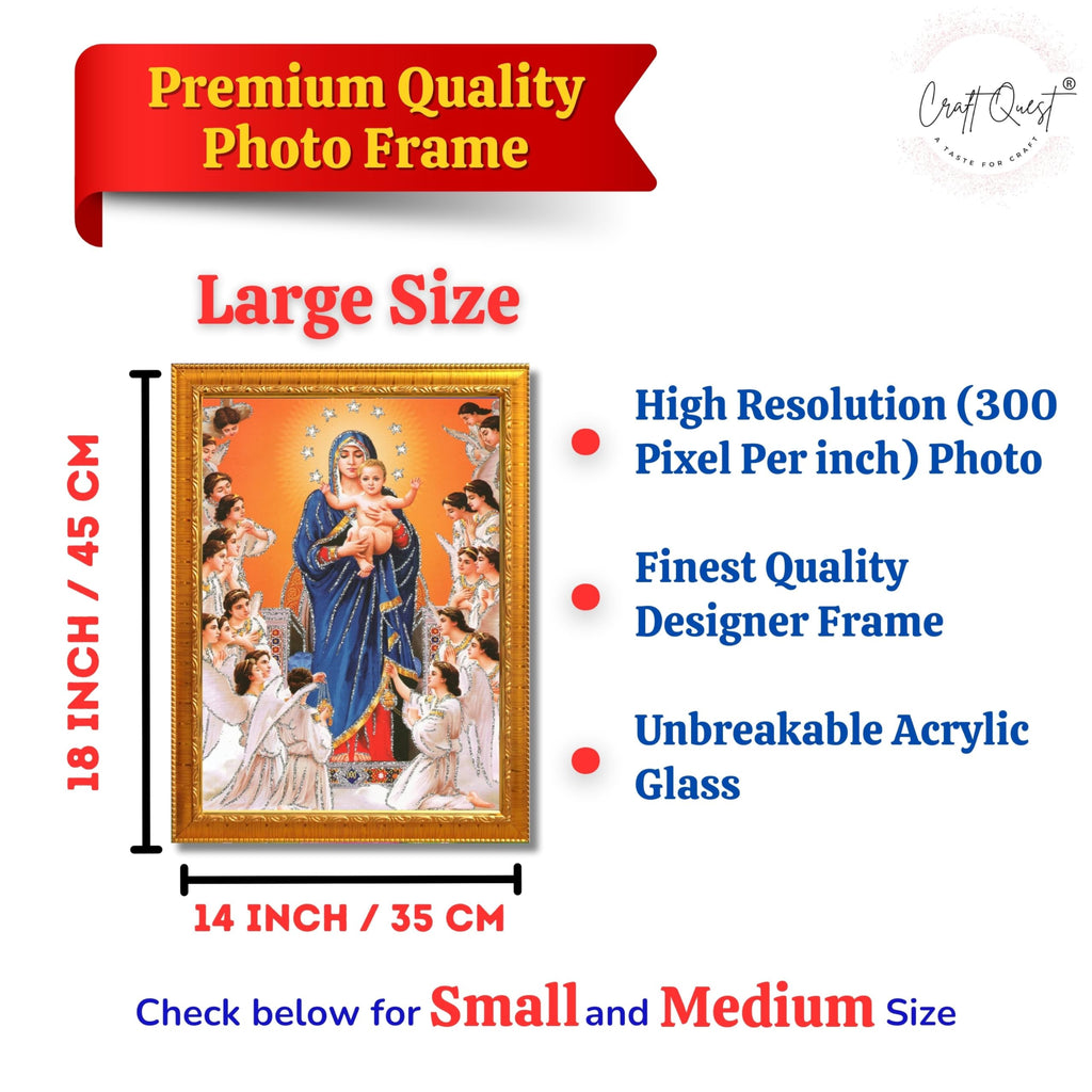 CRAFT QUEST Lord Jesus Christ Painting Aesthetic Hanging Photo Frame Decorative Item Home Decoration and Wall Decor for Living Room and Bedroom