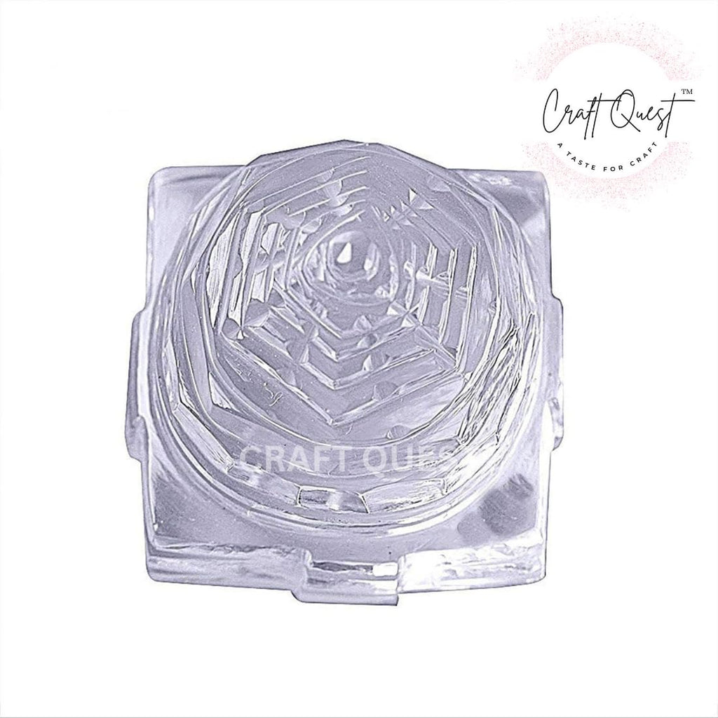 CRAFT QUEST 100% Pure Sphatik Shree Yantra (Original) for Pooja, Laxmi Shri Yantra, Shree Yantra, Crystal shri Yantra