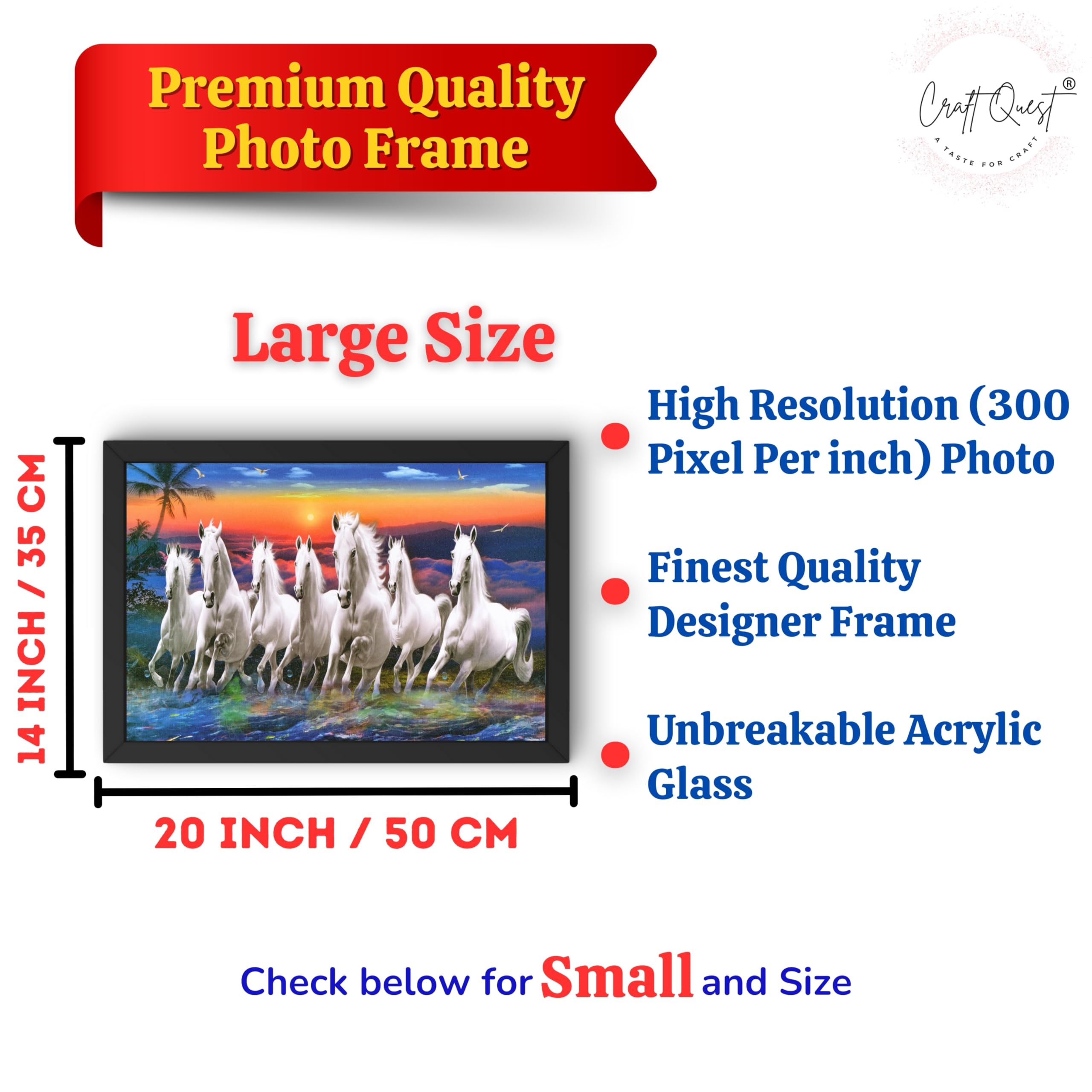 CRAFT QUEST Horse Photo frame