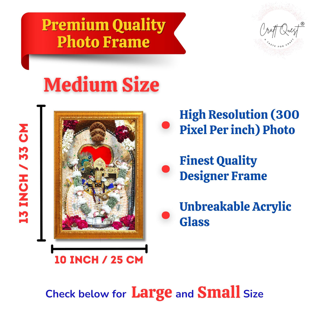 CRAFT QUEST Shri Sanwaliya Seth Shringaar Darshan Photo Frame