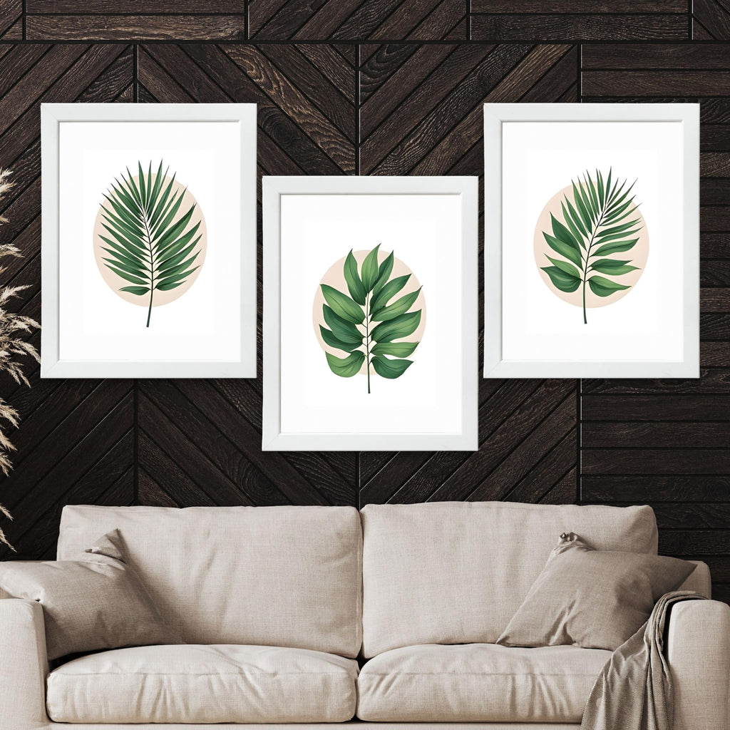 CRAFT QUEST Wall Art Decor Paintings | Set of 3 FLORAL Wall Art Frames for Home Decoration | Ideal for Living Room, Bedroom & Offices