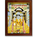 CRAFT QUEST Baglamuklhi maa/mata wodden Religious Photo Frame for Home, Office
