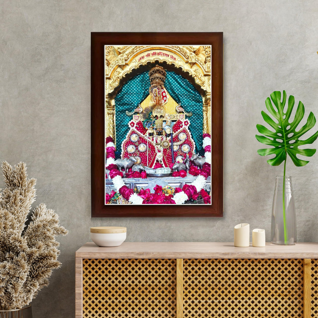 CRAFT QUEST Shree Sanwaliya Seth Shringaar Darshan Religious Photo Frame