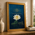 CRAFT QUEST Shree Yantra Wealth Attraction Wall Art with Lakshmi Lotus & Tortoise – Vastu Energy Poster for Prosperity, Money Flow & Stability Photo Frame for Home, Office (Golen, 10 X 13 Inches)