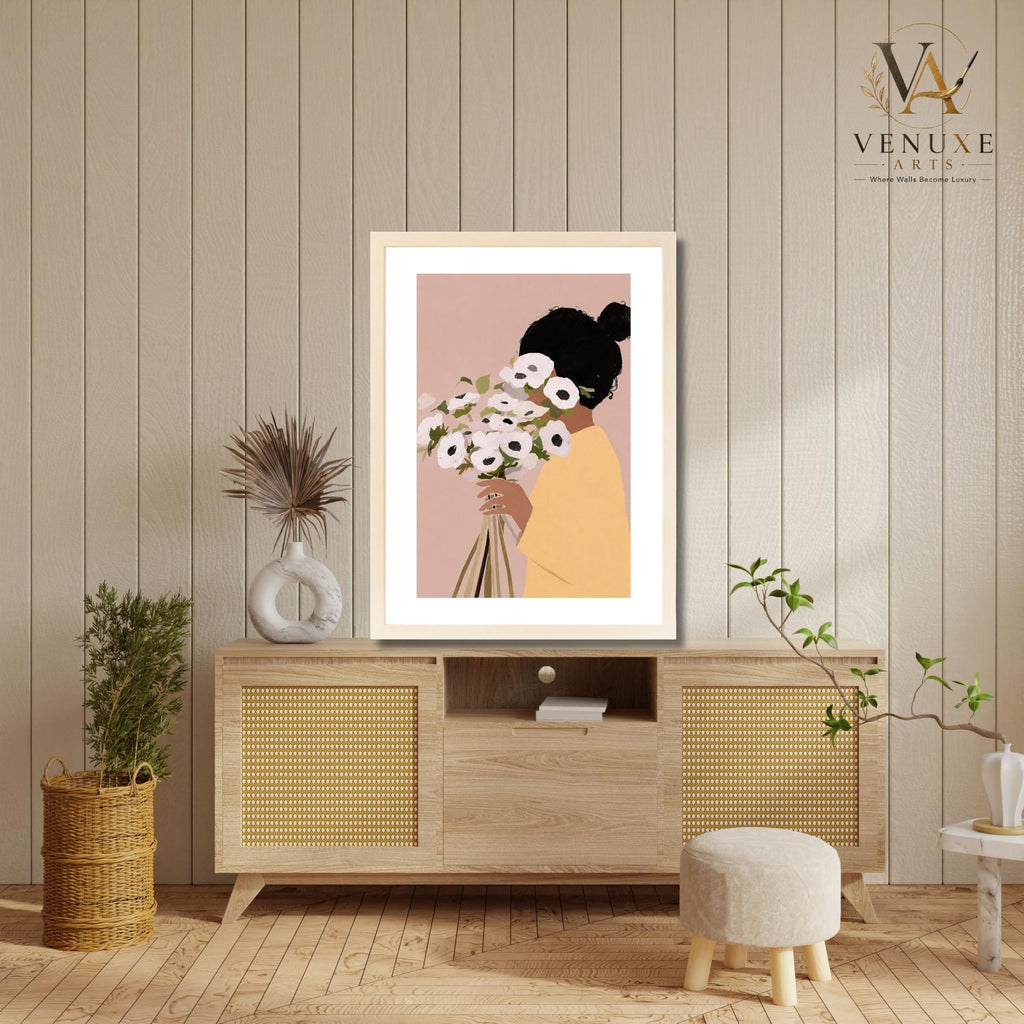 VENUXE ARTS Womens Contemporary Wall Art Posters for Home, Office, Study & Bedroom | Ready to Hang Framed Wall Decor | Positive Quote Prints | Gift for Friends & Family
