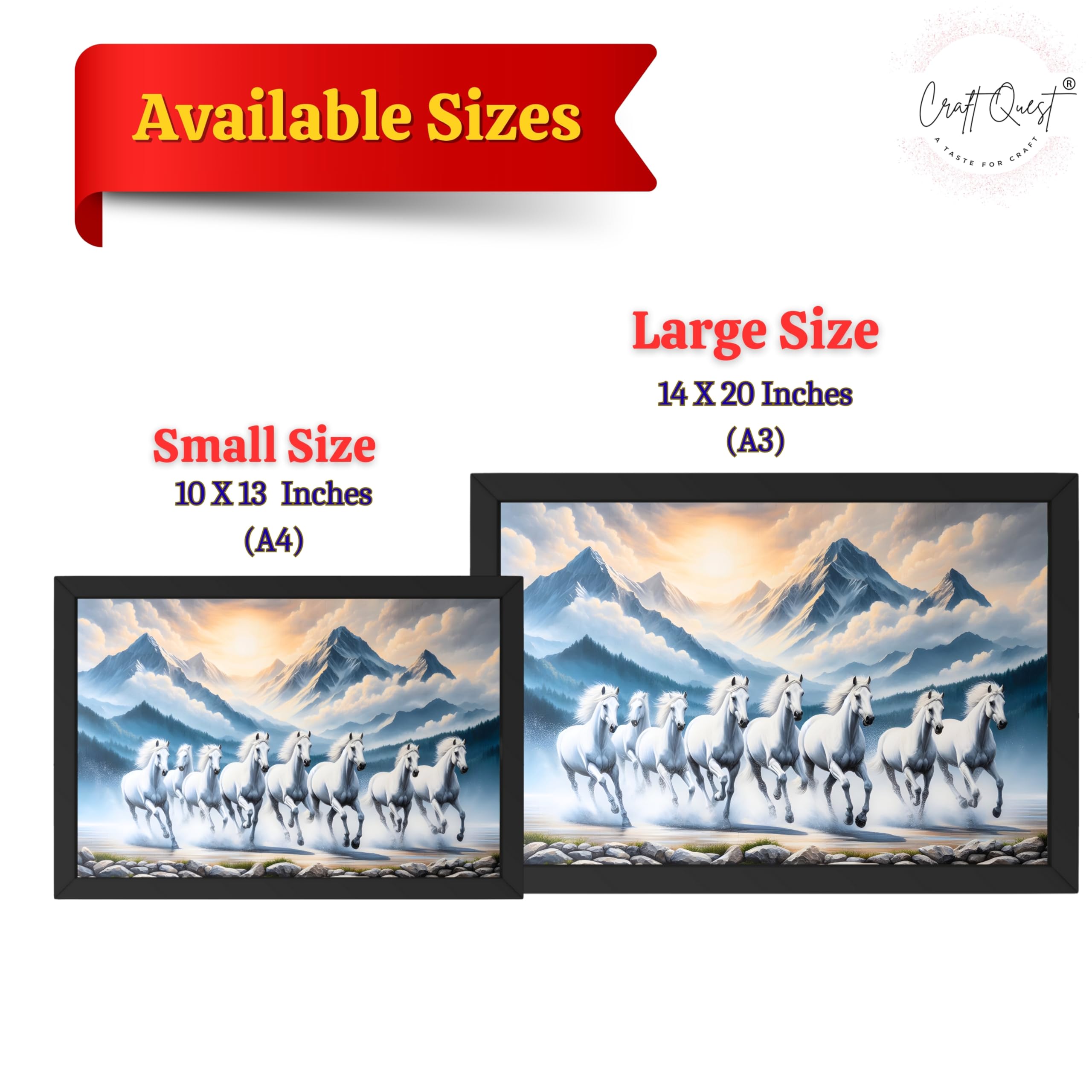 CRAFT QUEST Horse Photo frame