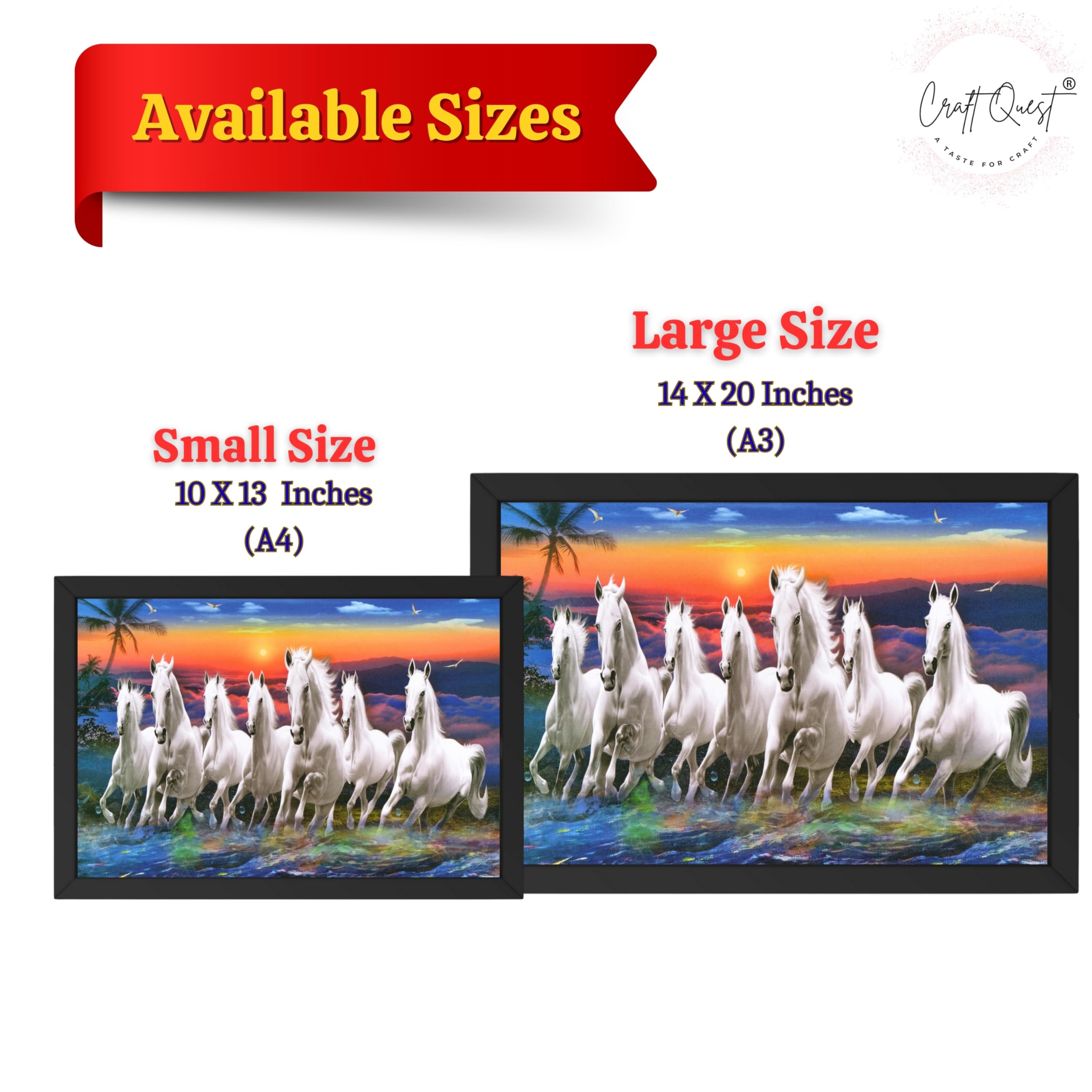 CRAFT QUEST Horse Photo frame