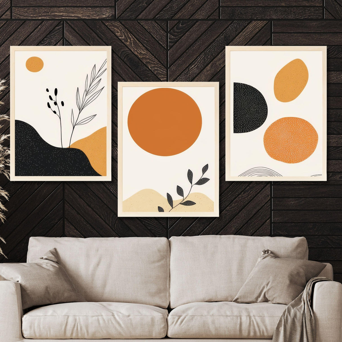 CRAFT QUEST Wood Painting For Wall Decoration - Modern Art Wall Decor Framed Painting For Living Room, Bedroom - Framed Wall Posters/Paintings With Frame