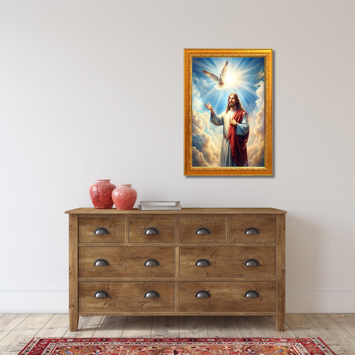 CRAFT QUEST Lord Jesus Christ Christmas Photo Frame Decor For Wall/Table/Room