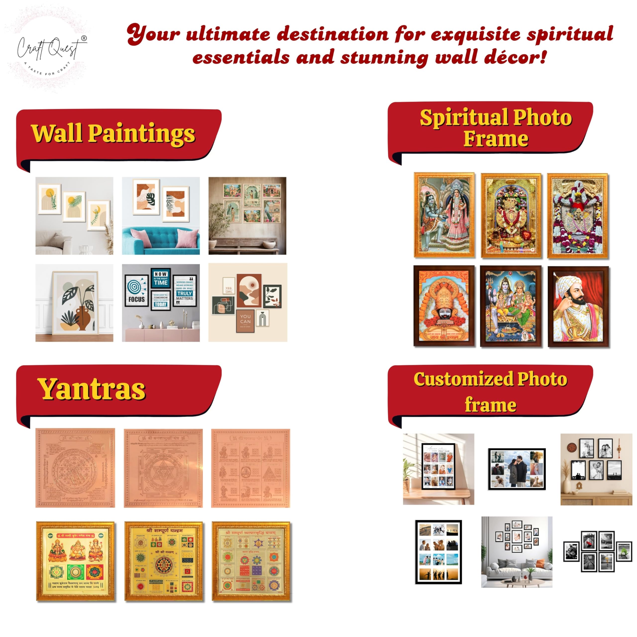 CRAFT QUEST Khatu Shyam Ji | Shyam Baba | Hare Ka Sahara Khatu Shyam Hamara Photo Frame Wall Painting For Home Decoration And Gifting