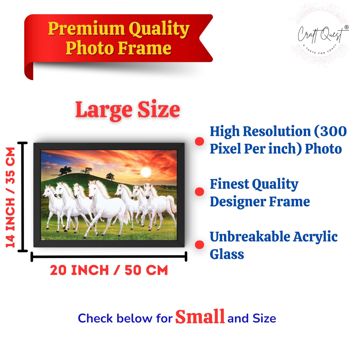 CRAFT QUEST Horse Photo frame