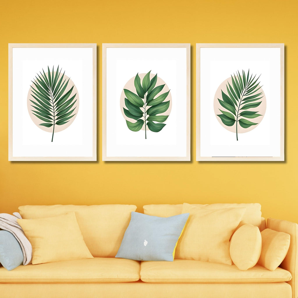 CRAFT QUEST Wall Art Decor Paintings | Set of 3 FLORAL Wall Art Frames for Home Decoration | Ideal for Living Room, Bedroom & Offices