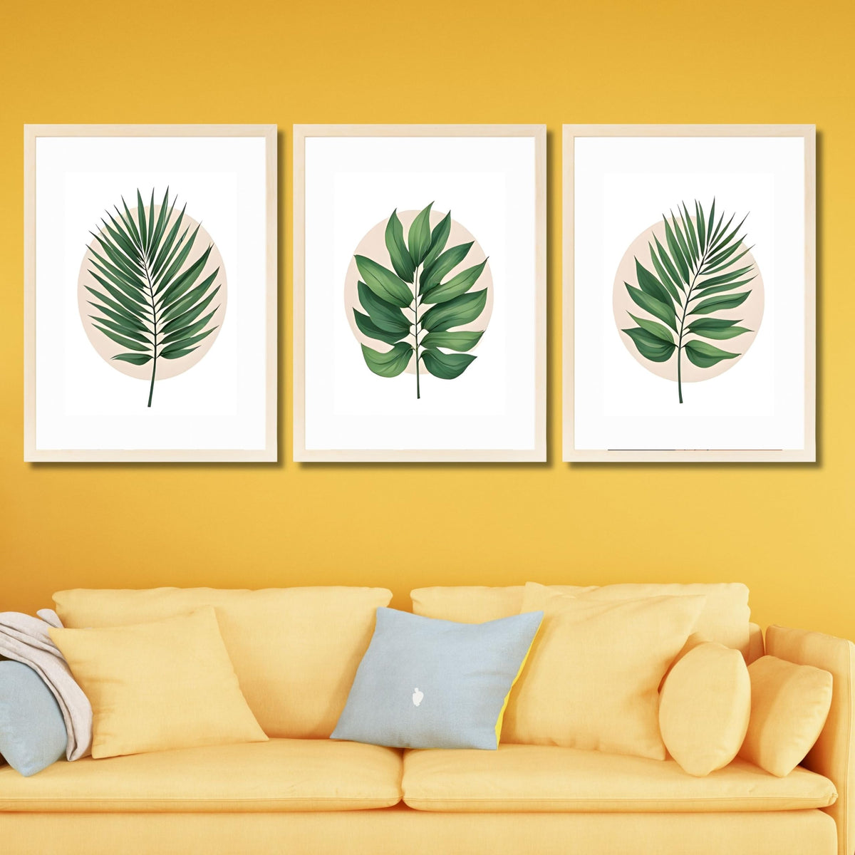 CRAFT QUEST Wall Art Decor Paintings | Set of 3 FLORAL Wall Art Frames for Home Decoration | Ideal for Living Room, Bedroom & Offices