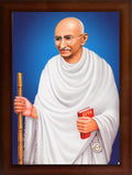 CRAFT QUEST Great Freedom fighter | Mahatma Gandhi Photo Frame | Canvas Painting