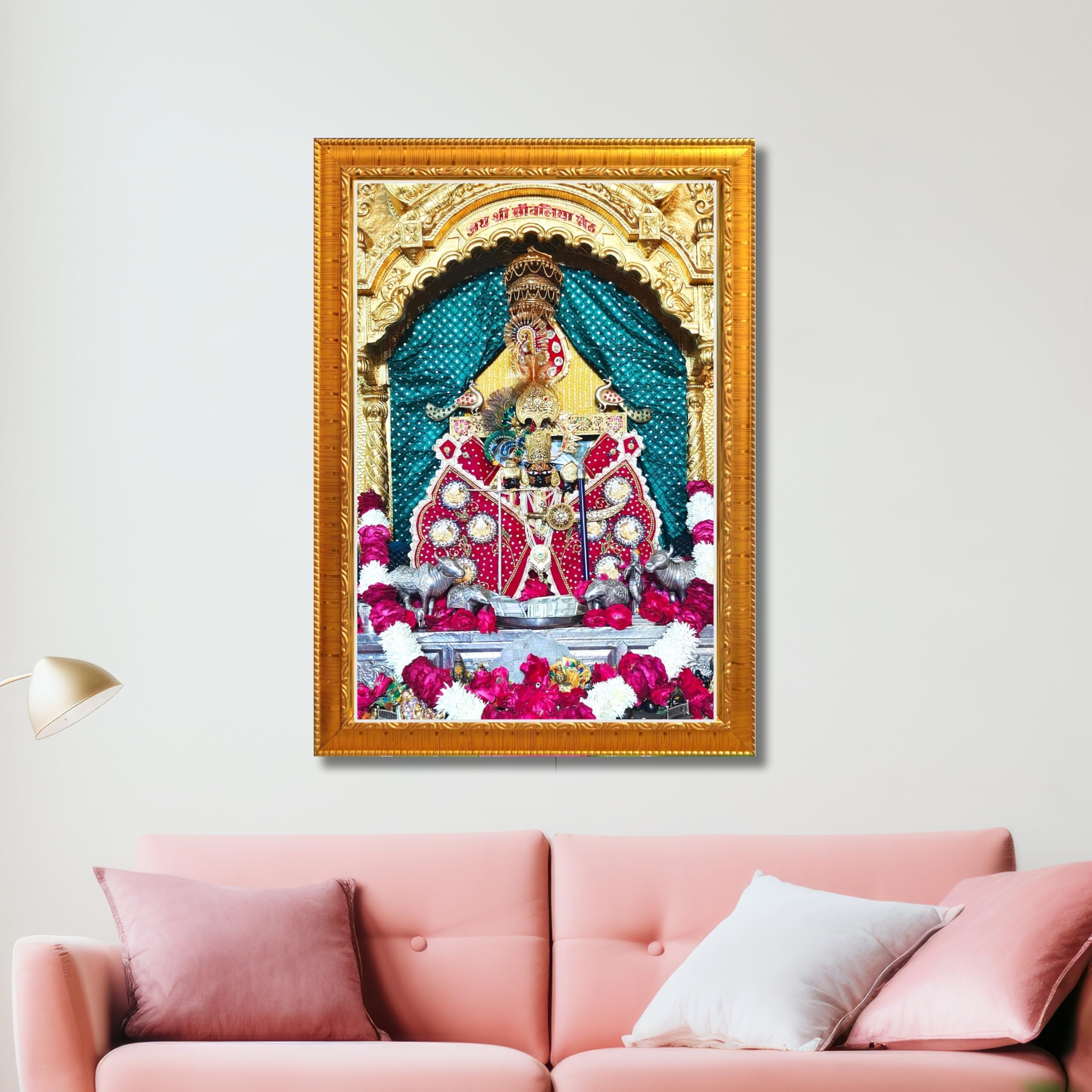 CRAFT QUEST Shree Sanwaliya Seth Shringaar Darshan Religious Photo Frame