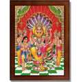 CRAFT QUEST Narasimha Swamy Lakshmi Narsingh Bhagwan Photo Framed | Acrylic Glass, Lightweight | Ideal for Home, Office, Temple & Puja Room, Wall Decor
