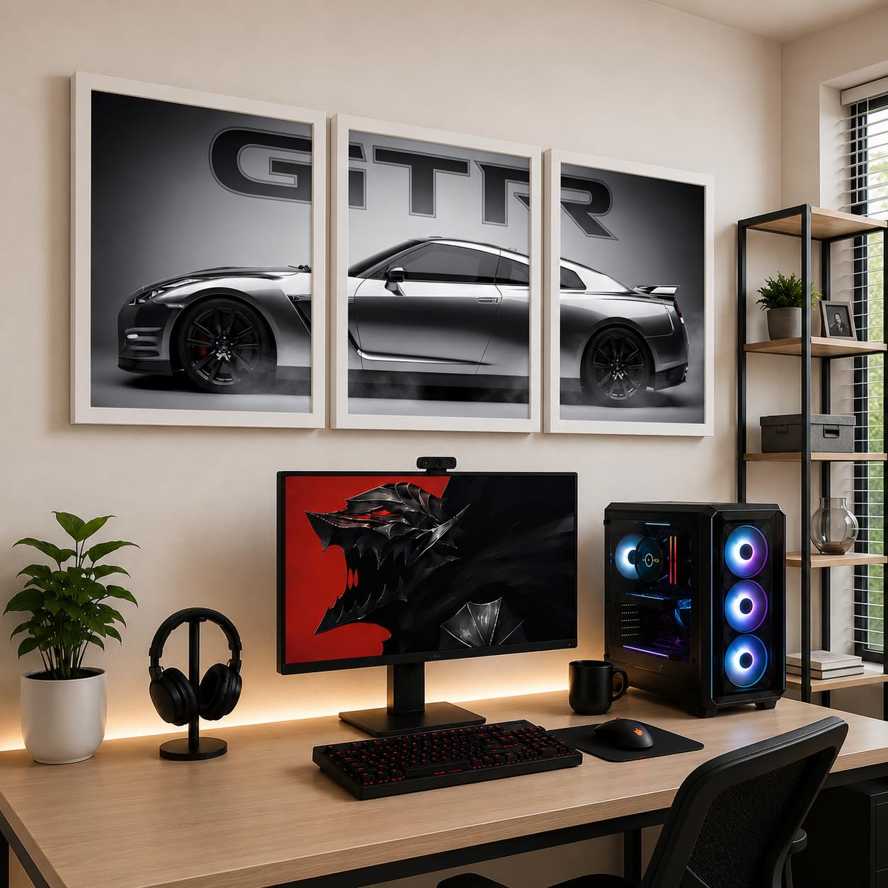 VENUXE ARTS Set Of 3 Big Sports Cars Framed Posters Gift Items for Boys Room Wall Decoration Bedroom, Living Room, Office, Studio Décor | Car Poster Frame for Wall Décor