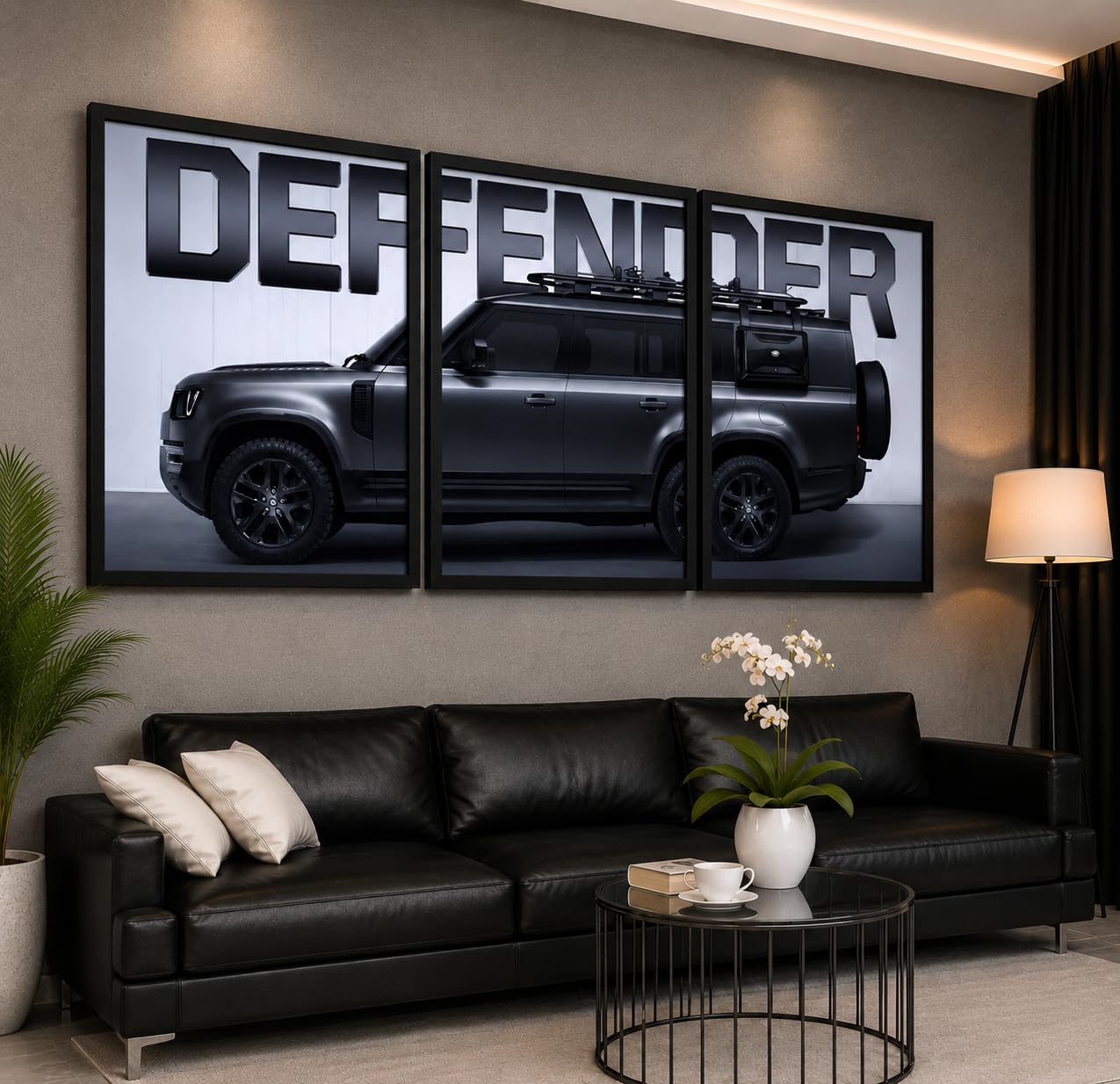 VENUXE ARTS Set Of 3 Big Sports Cars Framed Posters Gift Items for Boys Room Wall Decoration Bedroom Living Room Office Studio Décor | Car Poster Frame for Wall Décor