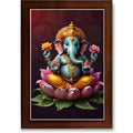 CRAFT QUEST Lord Ganpati ji Wall Hanging Frame for Living Room, Bedroom, Office & Pooja Room Décor GA-214
