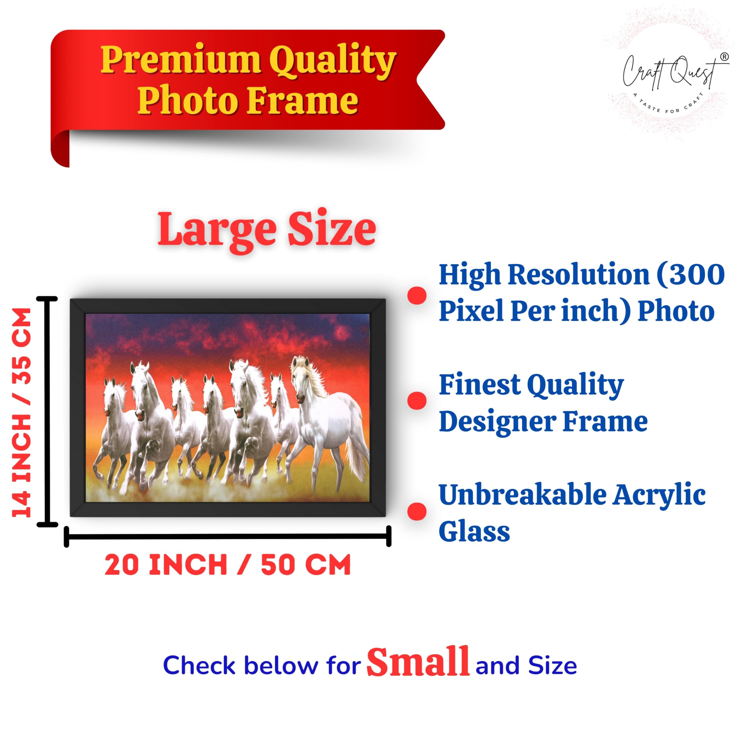 CRAFT QUEST Horse Photo frame
