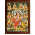 CRAFT QUEST Durga Maa Nav Navdurga Wall Painting Framed Home and Pooja,Office Decor Items