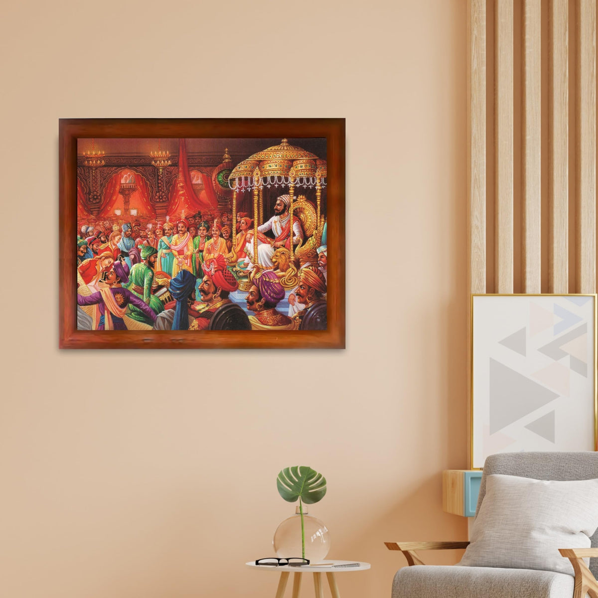 CRAFT QUEST Chattrapati Shivaji Maharaj Wall Photo Frame | For Living, Pooja Room | Home Decoration Item | Best Gifting Option