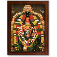 CRAFT QUEST Vijayawada Kanaka Durga Devi Durgamma Wall Photo Framed | South God Frame for Home, Office, Temple & Gifting