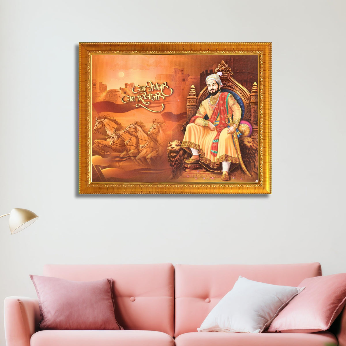 CRAFT QUEST Shri Shivaji Maharaj Wall Photo Frame | Lightweight | Home Decoration Item | Best Gifting Option