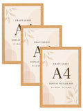 CRAFT QUEST 4X6 Inch Size synthetic Wall Mount Photo frames Single For Home Decoration, Living Room, Office Decoration (Natural, Set of 1)