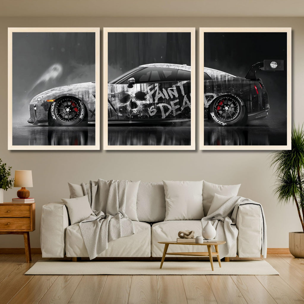 VENUXE ARTS Set Of 3 Big Sports Cars Framed Posters Gift Items for Boys Room Wall Decoration Bedroom Living Room Office Studio Décor | Car Poster Frame for Wall Décor